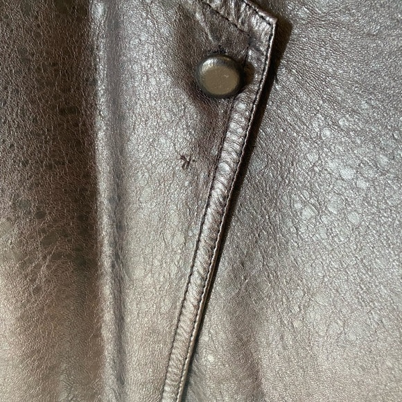 80's Vintage Leather High-Waisted Skirt - Picture 10 of 11